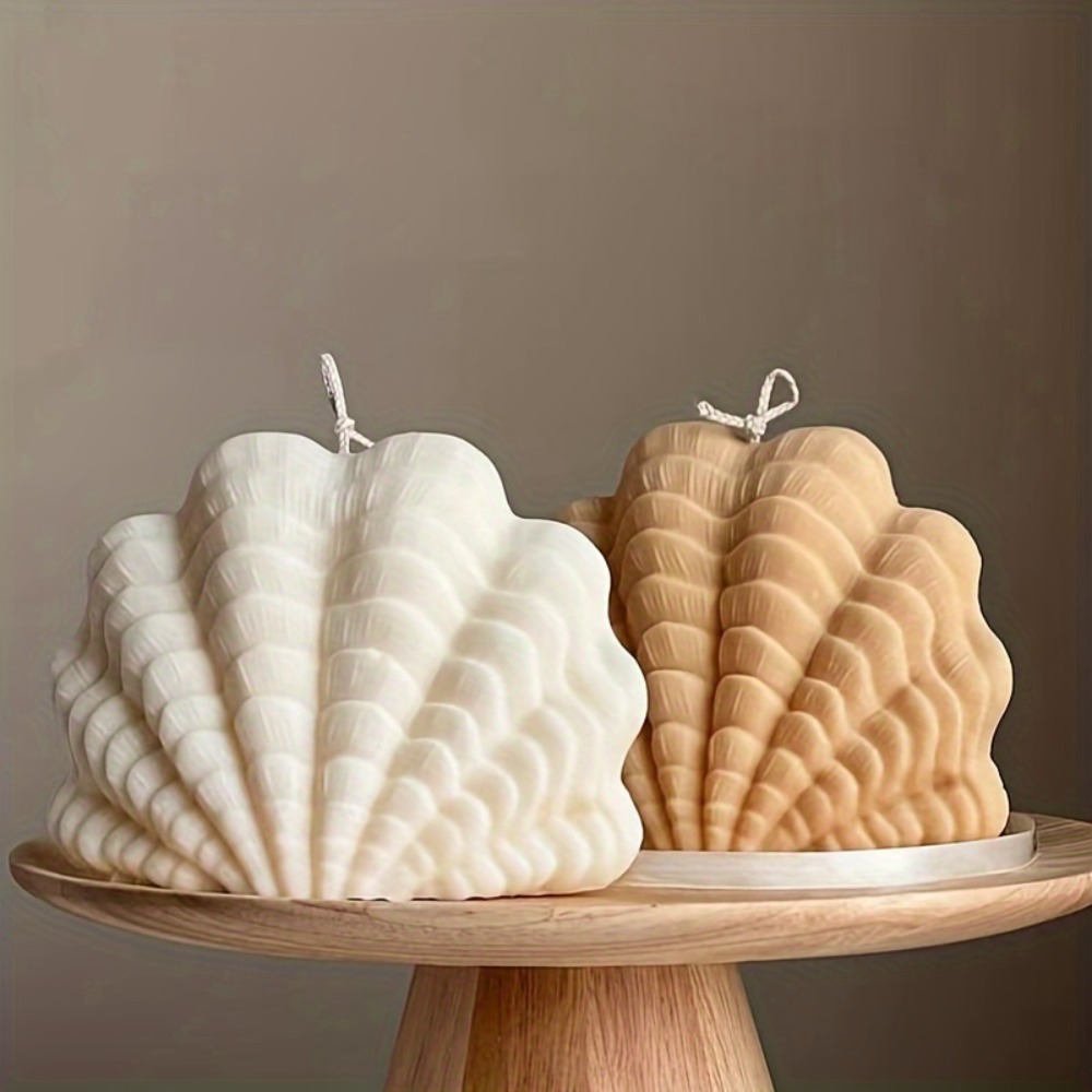 Resin Ocean Wave Mold - Muschelkerze Silikonform Meereswellen-Design für Sojawachs 3D