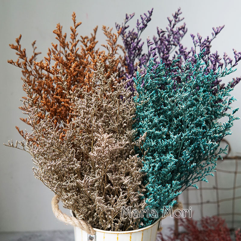 Dried Flower Bulk - 70g/Konserviertes Valentinstagsgras Limonium-Blume Liebesgras für Floristen-Zubehör