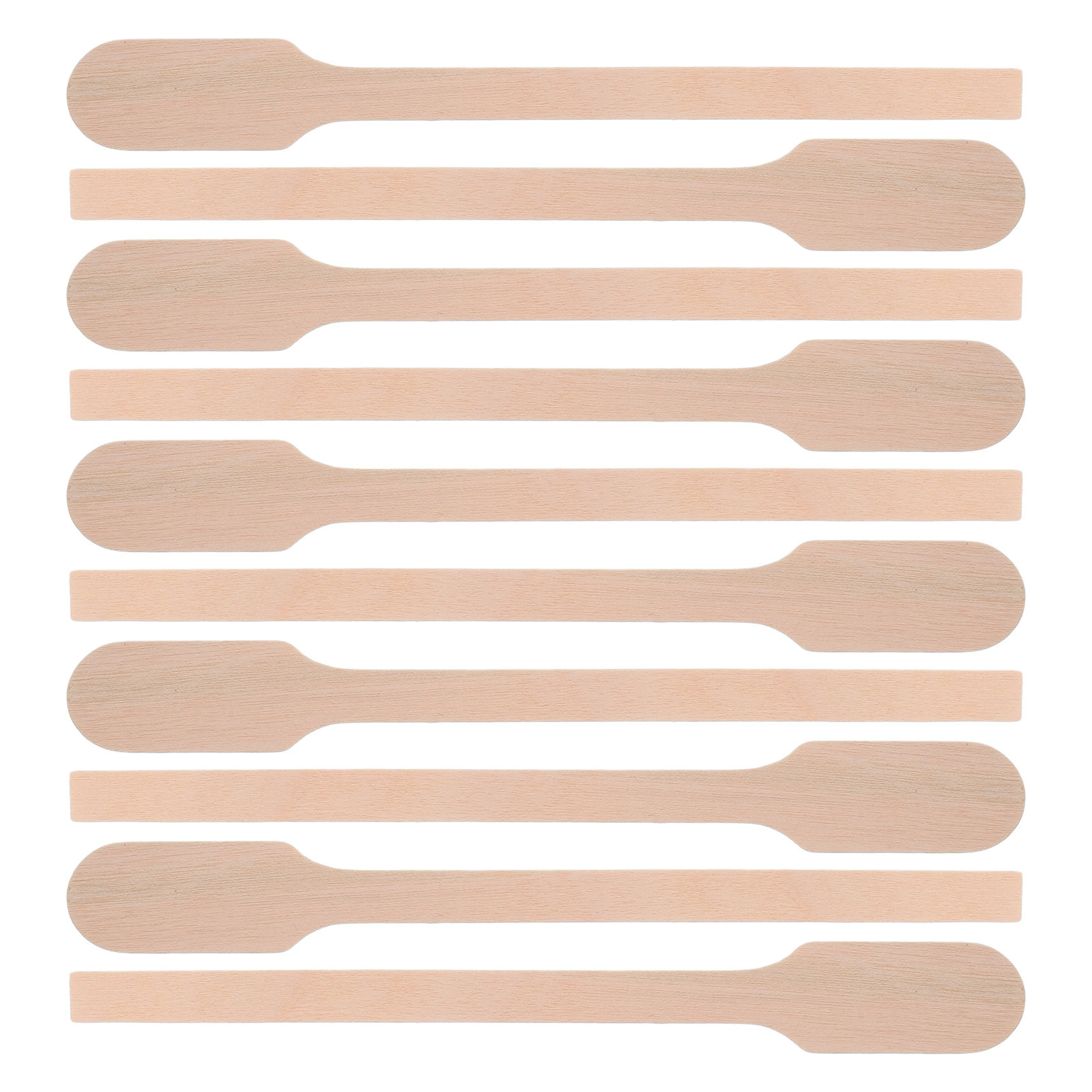 Resin Crafts - 200 Stück Holz-Rührstäbchen 5 Zoll Flaches
