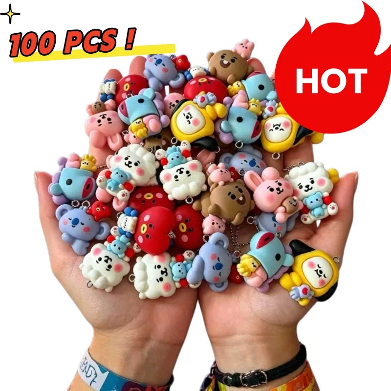 7 Stück BT21 Harz-Cartoon-Anhä – Resin Crafts Bewertung und Preis